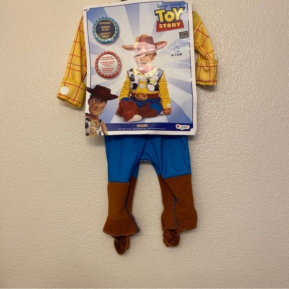 Disney Pixar baby boy Halloween costume Toy Story cowboy Woody (no hat) 6-12 mo - Picture 3 of 5